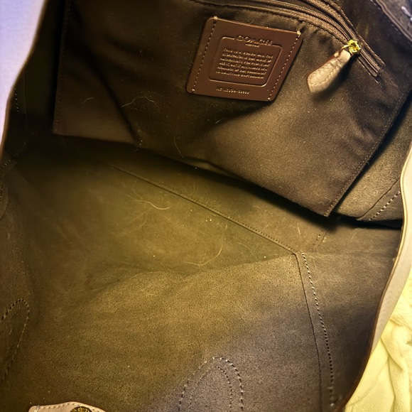 Coach Dusty Lavender Leather Tote Bag - Picture 4 of 4